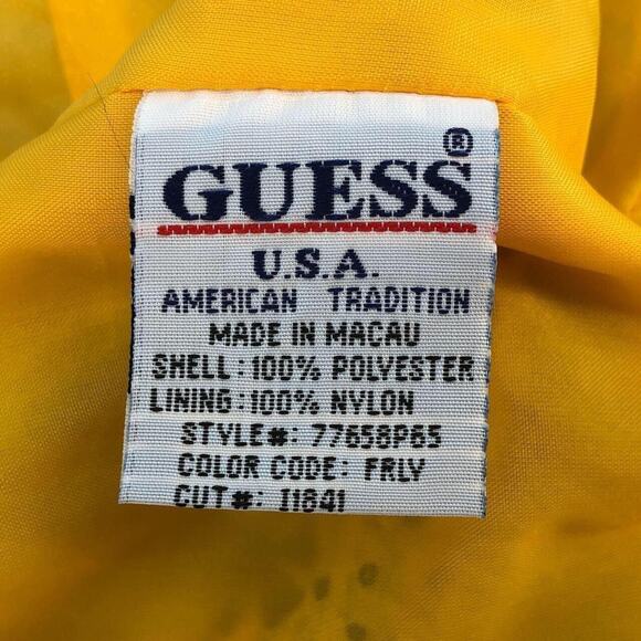 90s Guess yellow floral dress 1990s vintage - Picture 3 of 4